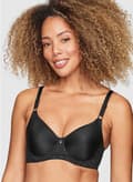 Abecita Iris Bygel-BH Svart Svart{bt} Black 70B