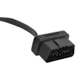 Miniatyrbillede 3 af 8: 16-polet OBD2 Forlængerkabel Flad 1 til 2 Hun-stik Universal Bildiagnostisk Værktøj