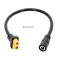 Pikkukuva 5 / 5: XT60/T-liitin naaras-uros 5,5x2,5 mm liittimeen Akun lataussovitinkaapel null - MF 0.04