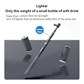 Miniatyrbilde 4 av 5: 1,2 m karbonfiber selfie-stick monopod, sammenleggbar med 1/4 tommers skrue for actionkamera
