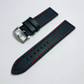Miniatyrbild 3 av 5: Nytt mode 18mm 20mm 22mm 24mm Kohudläderrem Herr Dam Svart Klocka Universell Vattentät Klockarmband Tillbehör Mörk Kaffe Dark Coffee 22mm