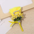Miniatyrbillede 3 af 5: Bryllups Boutonniere Sikker og Genanvendelig Brudgom Tilbehør Broscher Yellow