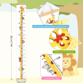 Miniatyrbild 4 av 5: Växtschema för barn, väggtillväxtschema för babyhöjd, diagram hängande linjal dekaler duk och trä barn vägglinjal Mått 79\" x 7,9-Giraff
