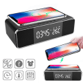 Miniatyrbilde 2 av 5: Bluetooth-høyttaler multifunksjonsvekkerklokke med radio LED