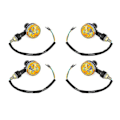 Miniatyrbild 1 av 5: 2024 Nya 4 x LED-indikatorer 6V Blinkers Gula Motorcykelblinkers 6 Volt Blinkers Motorcykel