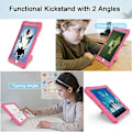 Miniatyrbild 2 av 7: Cantis skal för iPad 9:e generationen/iPad 8:e generationen/iPad 7:e generationen, tunt, mycket stöttåligt, robust skal med inbyggt Pink+Pink
