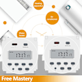 Miniatyrbillede 4 af 4: CN101A DC 12V Programmerbar Digital LCD Timer LCD Display Digital LCD Power Ugentlig Timer Relæ Kontrol Sunmostar