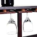 Miniatyrbilde 3 av 4: COSTWAY Vinstativ 24 flasker stativ Lakkert furu Robust modulær oppbevaring for rødvinglass 80x41.5x91.5 CM