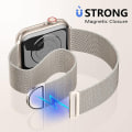 Pikkukuva 4 / 5: Metalliranneke yhteensopiva Apple Watch -rannekkeen kanssa 40 mm 38 mm 41 mm Starlight-WELLNGS Starlight Starlight 38/40/41mm