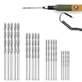 Miniatyrbillede 2 af 5: Sæt 20 stk. 4 størrelser 1mm 1,5mm 2mm 2,5mm Twist Tip Smykker Strand Havglas Skal