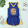 Miniatyrbilde 2 av 5: NBA Golden State Warriors Stephen Curry #30 Basketball Jersey Blå cm w 150