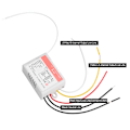 Miniatyrbillede 4 af 8: 220V lyspære controller modtager sender trådløs fjernbetjening switch system 2 kanal