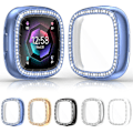 Pikkukuva 1 / 5: 5-pack kotelo yhteensopiva Fitbit Versa 4/ Sense 2:n kanssa, pehmeä Tpu-puskuri Glitter Diamonds -kuori