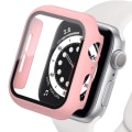 Miniatyrbillede 1 af 5: Hårdt Skall til Apple Watch Etui 9 8 7 6 5 4 38 40mm Tilbehør Skærmbeskytter iWatch Serie 44mm 45mm 41mm 42mm Rouge 26 Rouge 26 Blush 26 Series 7 8 9 45mm