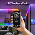 Miniatyrbilde 3 av 5: GLEDOPTO WLED Strip Controller LED-lys Over 100 dynamiske lysmoduser DIY WiFi APP-kontroll 800 IC RGB RGBW Ingen hub nødvendig