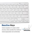 Pikkukuva 4 / 5: Langaton Bluetooth-näppäimistö Apple iMac iPad Androidille white