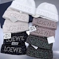 Miniatyrbild 3 av 4: Vinter Män Kvinnor Samma stickade mössa Vinter Varm Student Ullmössa grå grey One size LOEWE