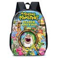 Miniatyrbild 1 av 4: Vattentät My Singing Monsters Tryckt Mina Singing Monsters Tryckt Barnryggsäck Skolväska Reseryggsäck för Pojkar Flickor Ryggsäck Skola B C