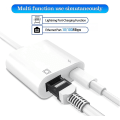 Miniatyrbild 3 av 5: SQBB Lightning till Ethernet-adapter Kompatibel 2-i-1 Ethernet-nätverksadapter med laddningsport null none