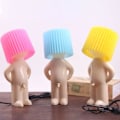 Miniatyrbild 4 av 10: Kreativ liten nattlampa LED Naughty Boy lampa SVART EU-STICK Svart EU-kontakt Black