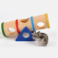 Miniatyrbillede 5 af 5: Træ Hamster Tunnel Rør, Bro Stige Tunnel Trænings Vippebræt