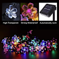 Miniatyrbillede 3 af 5: 7M 50 LED Kirsebærblomst Solcelle Lyskæde Have Fe Lys