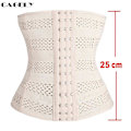 Miniatyrbilde 1 av 3: Midjetrener Cincher Body Shaper Undertøy Undertøy Mage Slankt Belte Postpartum Kontroll Underbyst Stålbenet Korsett Z 3XL 3XL Beige1
