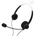 Miniatyrbillede 7 af 8: Telefon headset støjreduktion binaural RJ9 stik ledningsforbundet erhverv headset med mikrofon USB lydkort til callcenter