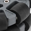 Pikkukuva 3 / 8: 100mm Kestävät Nylon-Kumi Laakerirullat Omni-Pyörät Robottikilpa-Autojen Pyörille 14041