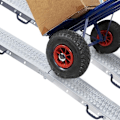 Miniatyrbilde 2 av 4: XMTECH Pakke med 2 Lasteramper Sammenleggbar Rampe Galvanisert Stål 400 kg for Motorsykkel, Tilhenger, Campingvogn, Bil