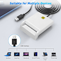 Miniatyrbillede 4 af 4: Smartkortlæser Dod Military Usb Common Access Cac Kompatibel med Windows, Mac Os og