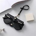 Miniatyrbillede 1 af 8: 1 stk Retro Læder Håndlavet Brille Etui Solbriller Briller Pro Black