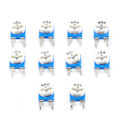 Miniatyrbillede 5 af 5: 100 stk 10 værdier 500ohm-1M ohm Film Variabel modstand Potentiometer Rheostat Trimpot Assortment