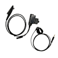 Miniatyrbild 7 av 8: Bakre klämma PTT-adapter Push to Talk-headset-adapter för MOTOROLA Gp140 Gp320 Gp328 Gp329