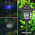 Miniatyrbilde 5 av 5: Pcs Solar Bug Zapper Utendørs Vanntett LED Solar Mygg Zapper Utendørs Solcelledrevet Myggdreper Lyslampe for Innendørs og Utendørs