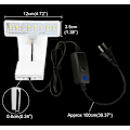 Miniatyrbillede 2 af 5: Akvarielampe (sort), Clip på akvarielampe 3 farver LED-belysning Akvarielampe Akvarielys 220