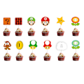 Pikkukuva 3 / 4: 26-osainen Super Mario -koristeet, kakkukoristeet, cupcake-lisäosat IN