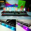 Miniatyrbild 3 av 11: Imitera fullfärg RGB-glödrörsklocka present kreativ RGB-färgklockkit 51 SCM DIY elektroniskt kit färgglad ljusklocka