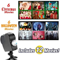Miniatyrbillede 2 af 3: Jul Halloween Projektionslampe Show