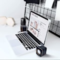 Miniatyrbild 9 av 9: USB-stereohögtalarsystem med 3,5 mm ljudkontakter för anslutning till bärbar dator, notebook eller stationär dator, volymkontroll