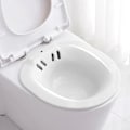 Miniatyrbillede 2 af 5: 1/5 hoftebad til toiletsæde Bidet Vask Stang til vaskeri Hvid White 1 Pc