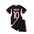 Miniatyrbilde 6 av 7: Treningsklessett for barn, hurtigtørkende trykt kort erme + shorts, fotballdrakt - C. R 7 Lilla rød[qb] Purple red 20 # (4-5 years)