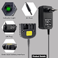 Miniatyrbillede 2 af 5: Erstatningsoplader kompatibel med Black & Decker 9,6v 12v 14,4v 18v Nicad Nimh batteri Hpb18-ope Hpb18 Hpb14 Hpb12 Hpb96 244760-00 A1718 Fsb18