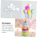 Pikkukuva 2 / 5: 1 sarja leivonta koriste ilmapallo Cupcake Topper Unicorn kakku koristeet sateenkaari kakku Topper tytöt lapset syntymäpäivä kakku Topper lapset kakku sarjakuva