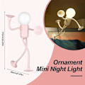 Miniatyrbilde 5 av 5: Formbar morsom sportsmann nattlys, DIY form nattlys, flott gave white