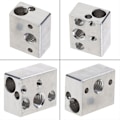 Miniatyrbilde 2 av 5: 3D-skriver varmeblokk aluminium varmeblokk for Ender 3 S1 V6 Hotend ekstruder