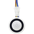 Miniatyrbild 3 av 5: Mini rörelsesensorljusströmbrytare 110-220V PIR-sensor Intelligent detektering Justerbar tidsfördröjning Infraröd induktionsdetektor