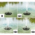 Miniatyrbillede 2 af 5: Solcelledrevet springvand, havedam springvand pumpe flydende springvand solcelledrevet