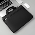 Miniatyrbilde 2 av 5: Klassisk Laptop Bag Slim Briefcase Skuldertaske Vandtæt Skum Polstret Anti-kollisionsbeskyttelse 15,6 Tommer