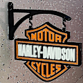 Pikkukuva 1 / 4: Harley Davidson seinäkoriste, Harley Davidson logon kyltti, Harley Davidson seinäkoriste, ei LED-valoja